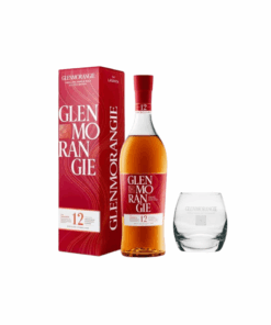 וויסקי גלנמורנג'י לסנטה 12 שנים וכוס ממותגת מתנה (Glenmorangie Lasanta 12YO Sherry Cask)