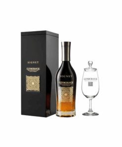 וויסקי גלנמורנג'י סיגנט וכוס ממותגת מתנה (Glenmorangie Signet)
