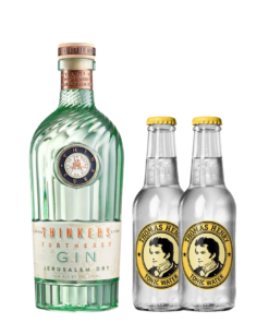 ג'ין תינקרס ג׳רוזלם דריי וזוג תומאס הנרי טוניק מתנה (Thinkers Jerusalem Dry Gin)