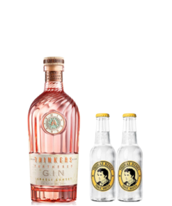 ג'ין תינקרס סאנסט ישראלי וזוג טוניק תומאס הנרי מתנה (Thinkers Israeli Sunset Gin)