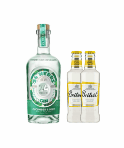 ג'ין 24 הרבס בוטניק בניחוח מלפפון ונענע וזוג טוניק מתנה! (Herbs 24 Gin Cucumber & Mint)