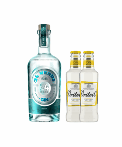 ג'ין 24 הרבס בוטניק וזוג טוניק בריטוויק מתנה! (Herbs 24 Botanical Gin)