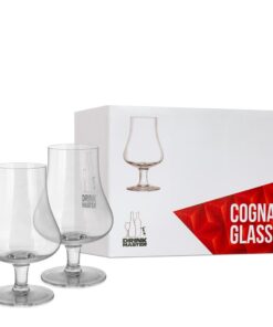 זוג כוסות קוניאק קריסטל