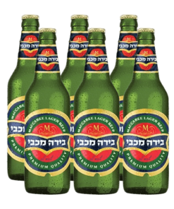 שישיית בירה מכבי 330 מ״ל