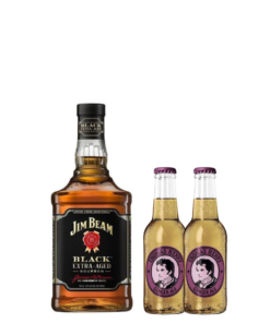וויסקי ג'ים בים שחור וזוג תומאס הנרי ג'ינג'ר אייל מתנה (JIM BEAM BLACK)