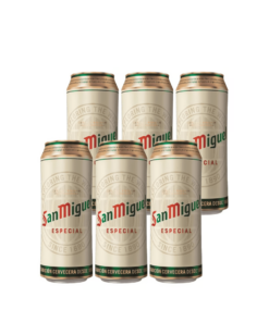 שישיית בירה סאן מיגל פחית 500 מ"ל ותיק ממותג מתנה! (San Miguel)