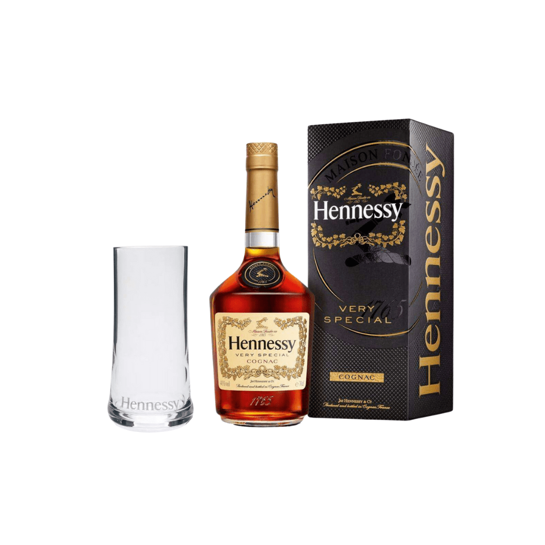 הנסי Vs קוניאק וכוס ממותגת מתנה