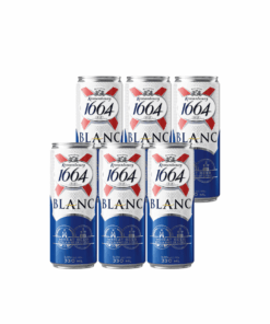 שישיית בירה פחית בלאן 1664 (330 מ"ל)