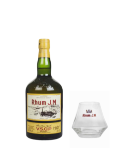 רום v.s.o.p ג'י אם וכוס ממותגת מתנה (Rhum J.M VSOP Rum)