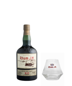 רום x.o ג'י אם וכוס ממותגת מתנה (Rhum J.M XO Rum)