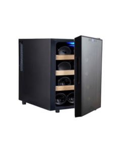 מקרר יין 12 בק' Galaxy מדפי עץ נשלפים | תצוגה דיגיטלית