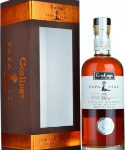 רום גוסלינג בלאק סיל 75.5% (Goslings Papa Seal Rum)