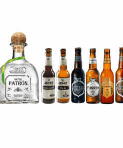 פטרון סילבר ליטר וזוג בירות לבחירה (Patrón Silver 1L)